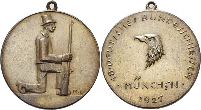 Schützenmedaillen - Bundesschießen
XVIII. Deutsches Bundesschießen 1927 - Münch...