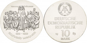 Gedenkmünzen
 10 Mark 1983. Wagner Jaeger 1589 Min. Kratzer, vorzüglich-Stempelglanz