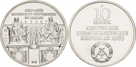 Gedenkmünzen
 10 Mark 1985. Humboldt-Universität Jaeger 1606 Stempelglanz