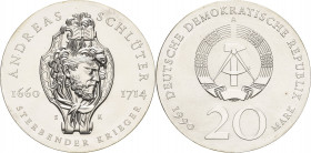 Gedenkmünzen
 20 Mark 1990. Schlüter Jaeger 1634 Stempelglanz
