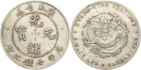 China
Kuang-Hsu 1874-1908 Dollar o.J. Provinz Kwangtung L/M 133 KM Y 203 Davenport 182 Sehr schön