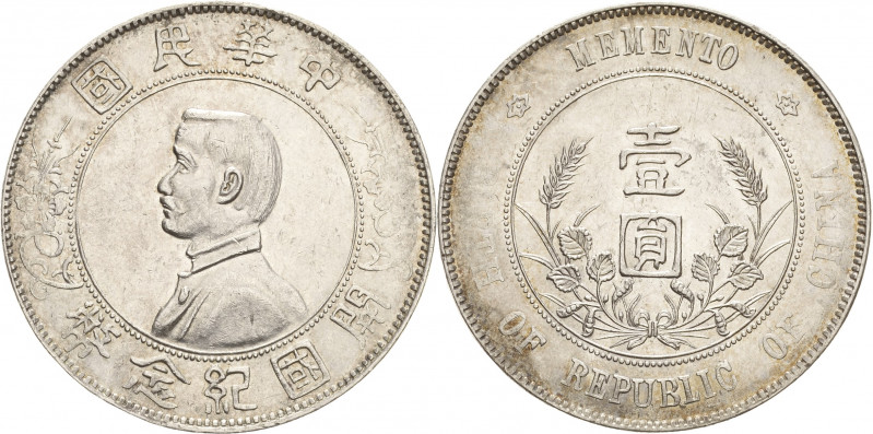 China
Republik 1912-1949 Dollar o.J. (1927). Gründung der Republik L/M 49 KM Y ...