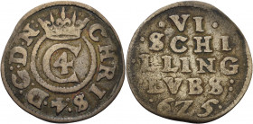 Dänemark
Christian IV. 1588-1648 6 Skilling 1625, Glückstadt Hede 172 KM 18 Sehr selten. Sehr schön
