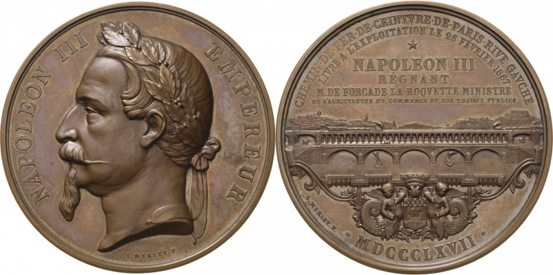 Frankreich
Napoleon III. 1852-1870 Bronzemedaille 1867 (Merley) Große Verleihun...