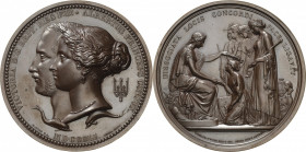 Großbritannien
Victoria 1837-1901 Bronzemedaille 1851 (Wyon) Höchster Preis der Londoner Weltausstellung, verliehen an H. Bucker. Köpfe von Victoria ...