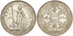 Großbritannien
Victoria 1837-1901 Dollar 1899, B-Bombay Handelsdollar Davenport 407 KM T 5 Sehr schön