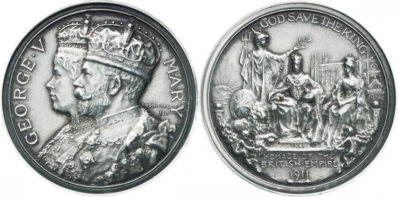 Großbritannien
George V. 1910-1936 Silbermedaille 1911 (F. Bowcher) Auf seine K...