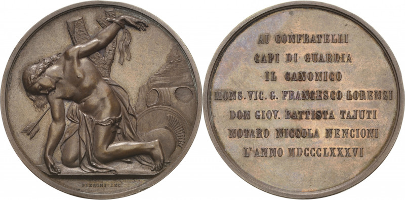 Italien-Königreich
Umberto I. 1878-1900 Bronzemedaille 1886 (Pieroni) Heiliger ...