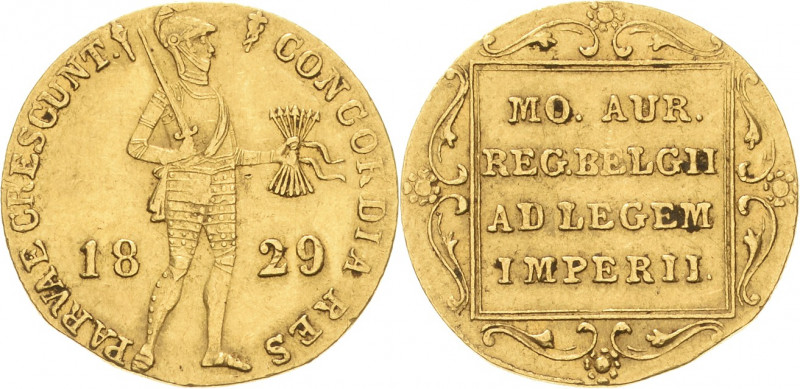 Niederlande-Königreich
Wilhelm I. 1815-1840 Dukat 1829, Utrecht Schlumberger 10...