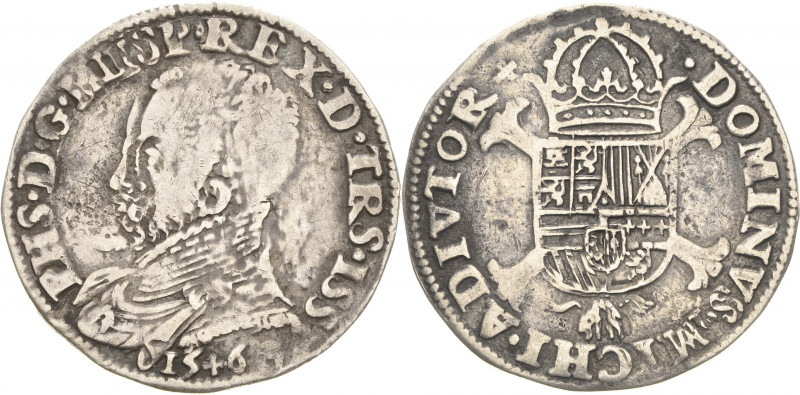 Niederlande-Overijssel
Philipp II. 1555-1581 1/5 Philippstaler 1563. Delmonte -...