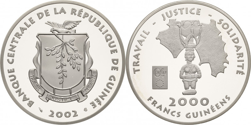 Papua und Neuguinea
 2000 Francs 2002. Kultstatue. In Originalkapsel KM 65 Aufl...