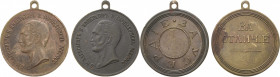 Russland
Alexander II. 1855-1881 Bronzemedaillen o.J. Für besondere Auszeichnungen und Fleiß. Kopf nach links / 2 Zeilen Schrift bzw. leeres Gravurfe...