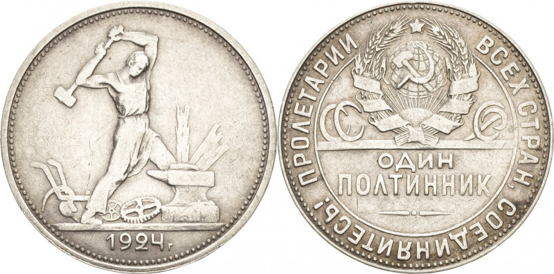 Russland-Sowjetunion
 50 Kopeken 1924. KM 89.1 Sehr schön-vorzüglich