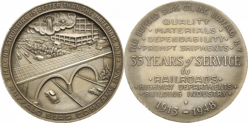 Vereinigte Staaten von Amerika
 Weißmetallmedaille 1948. 35 Jahre Firmenjubiläu...