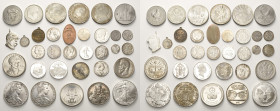 Allgemeine Lots
Lot-33 Stück Interessantes Lot von ausländischen Münzen und Medaillen aus Silber und unedlen Metallen. Darunter u.a.: Salzburg- 20 Kr...
