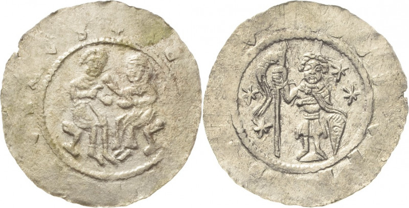Böhmen
Wladislaus I. 1110-1113 Denar Herzog thront nach links, vor ihm stehende...