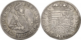 Habsburg
Erzherzog Ferdinand 1564-1595 Taler o.J. Hall Voglhuber 87/IV var. Davenport 8097 M./T. 267 var Sehr schön/sehr schön-vorzüglich