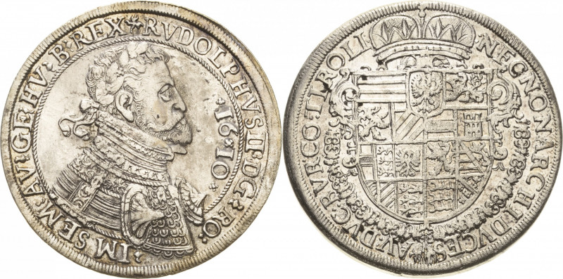 Habsburg
Rudolf II. 1576-1612 Taler 1610, Hall Voglhuber 96/13 Davenport 3007 M...