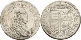 Habsburg
Erzherzog Maximilian 1612-1618 Taler 1618, Hall Voglhuber 122/XIII Davenport 3324 M./T. 416 Fast sehr schön