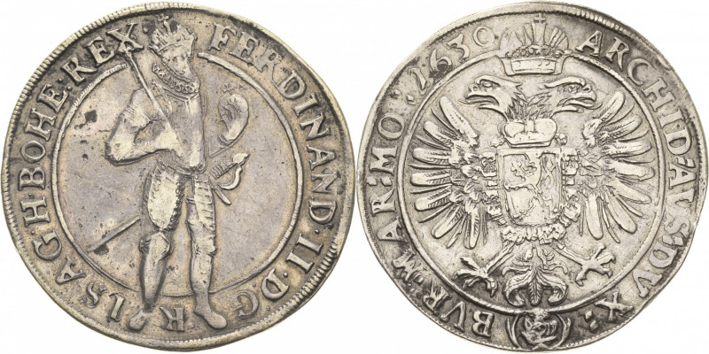 Habsburg
Ferdinand II. 1619-1637 Taler 1630, Prag Münzmeister Elisens du Bois 1...