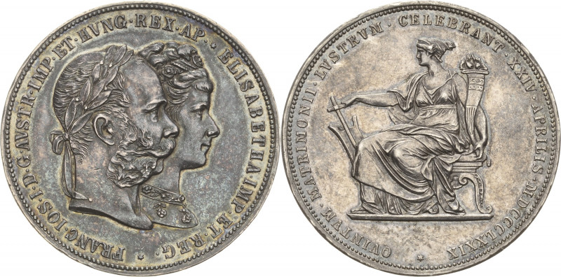 Kaiserreich Österreich
Franz Joseph I. 1848-1916 Doppelgulden 1879, Wien Silber...