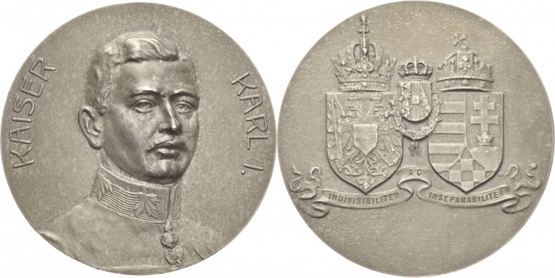 Kaiserreich Österreich
Karl. I. 1916-1918 Silbermedaille o.J. (1916) (unsignier...