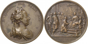 Siebenbürgen
 Bronzegussmedaille 1762 (Würth) Wiedereinführung der Hofämter des Großfürstentums Siebenbürgen. Brustbild nach rechts / Verleihung der ...