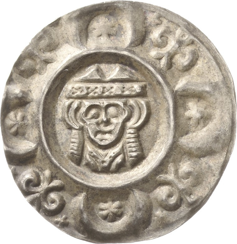 Augsburg, Bistum
Udalschalk von Eschenlohe 1184-1202 Brakteat. Bischofskopf mit...