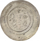Mühlhausen, Reichsmünzstätte - unter Pfandbesitz der Landgrafen von Thüringen
Hermann von Thüringen 1199-1204(?) unter Philipp 1198-1208 Brakteat Nac...