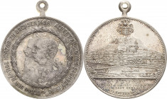 Annaberg
 Versilberte Bronzemedaille 1896 (unsigniert) 400-Jahrfeier der Stadt. Brustbilder des Herzogs Georg der Bärtige und König Albert nach links...