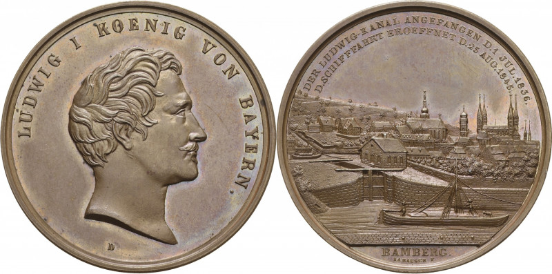 Bamberg
 Bronzemedaille 1845 (Drentwett/Rabausch) Bau und die Eröffnung des Lud...