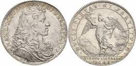 Bayern
Maximilian II. Emanuel 1679-1726 Silbermedaille 1683 (Breton) Auf den Entsatz von Wien. Brustbild nach rechts / Geflügelter Genius auf abwärts...