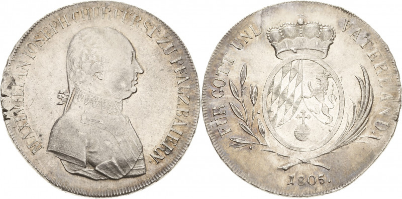 Bayern
Maximilian IV. Joseph 1799-1805 1/2 Taler 1805, München AKS 11 Prachtvol...