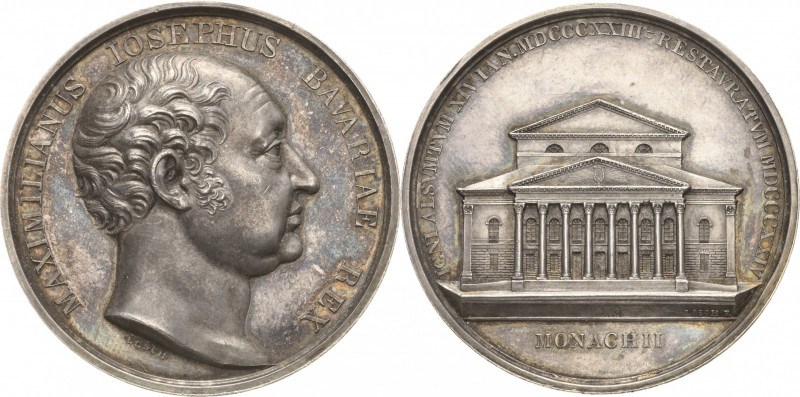 Bayern
Maximilian I. Joseph 1806-1825 Silbermedaille 1824 (Losch) Wiederherstel...