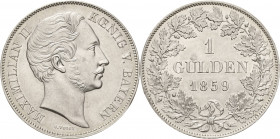 Bayern
Maximilian II. Joseph 1848-1864 Gulden 1859, München AKS 151 Jaeger 82 Prägefrisch