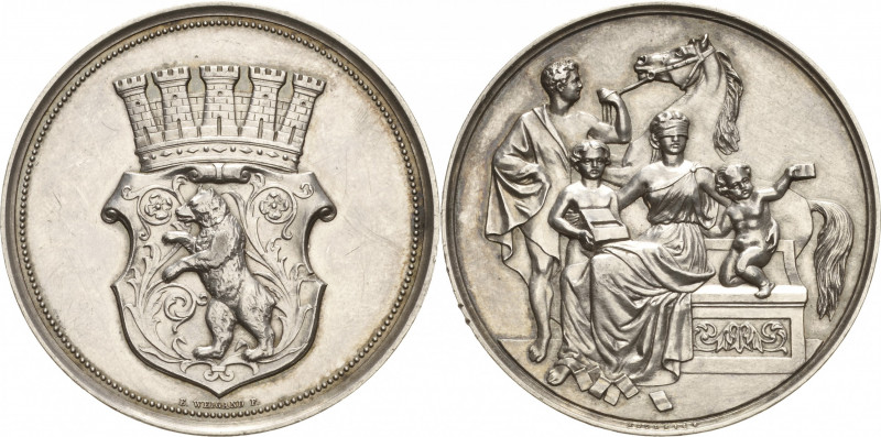 Berlin
 Silbermedaille o.J. (1865/1870) (Weigand/Kullrich) Preismedaille der Be...
