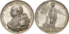 Brandenburg-Preußen
Friedrich Wilhelm II. 1786-1797 Silbermedaille 1786 (Loos) Regierungsantritt. Brustbild nach rechts / Minerva neben Ölbaum stehen...