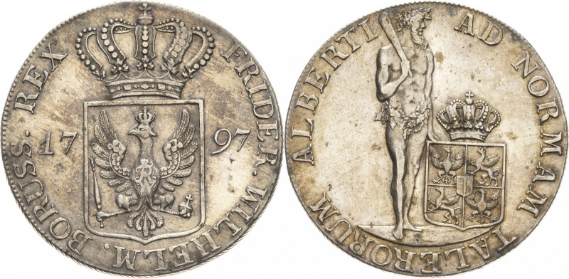 Brandenburg-Preußen
Friedrich Wilhelm II. 1786-1797 Taler 1797, Berlin Albertus...