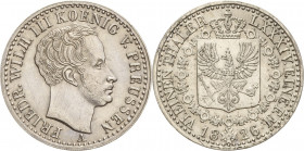 Brandenburg-Preußen
Friedrich Wilhelm III. 1797-1840 1/6 Taler 1826, A-Berlin Olding 185 b AKS 26 Jaeger 57 Vorzüglich