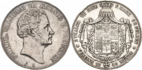 Brandenburg-Preußen
Friedrich Wilhelm III. 1797-1840 Doppeltaler 1840, A-Berlin Olding 179 AKS 9 Jaeger 64 Kahnt 372 Davenport 765 Kl. Randfehler, se...