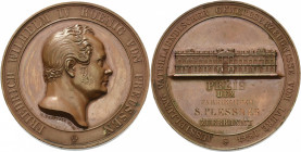 Brandenburg-Preußen
Friedrich Wilhelm IV. 1840-1861 Bronzemedaille 1844 (Ch. Pfeuffer) Prämie der Berliner Gewerbeausstellung. Kopf nach rechts / Ans...