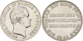 Brandenburg-Preußen
Friedrich Wilhelm IV. 1840-1861 Taler 1851, A -Berlin Ausbeute Olding 308 AKS 75 Jaeger 75 Kahnt 376 Müseler 49.1/38 Sehr schön-v...