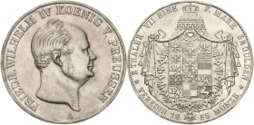 Brandenburg-Preußen
Friedrich Wilhelm IV. 1840-1861 Doppeltaler 1856, A-Berlin Olding 303 AKS 70 Jaeger 82 Kahnt 383 Davenport 772 Leicht bearbeitet,...