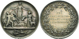 Brandenburg-Preußen
Friedrich III. 1888 Silbermedaille o.J. (Loos/Kullrich) Für Landwirtschaftliche Leistungen. Ceres auf Postament mit zwei Lorbeerk...