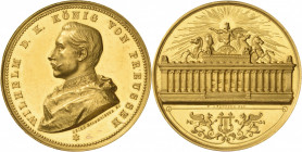 Brandenburg-Preußen
Wilhelm II. 1888-1918 Goldmedaille zu 20 Dukaten o.J. (Schultz/Peuffer) Große Staatspreismedaille S. M. Kaiser und König Wilhelm ...