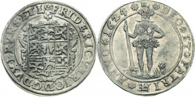 Braunschweig-Wolfenbüttel
Friedrich Ulrich 1613-1634 1/2 Taler 1624, Zellerfeld DEO ET PATRIAE (= Für Gott und Vaterland) Welter 1061 Sehr selten. Vo...