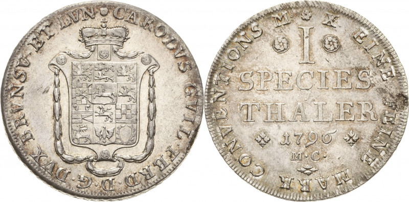 Braunschweig-Wolfenbüttel
Karl Wilhelm Ferdinand 1780-1806 Taler 1796, MC-Braun...