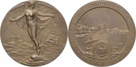 Dresden
 Bronzemedaille 1910 (AWES) 50 Jahre Allgemeinen Transportversicherungsgesellschaft. Stadtansicht / Geflügelte weibliche Figur, im Hintergrun...