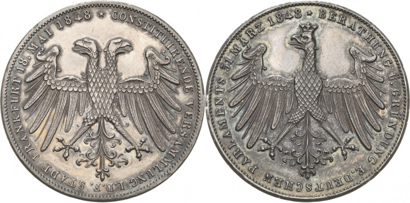 Frankfurt am Main
 Doppelgulden 1848. Konstituierende Versammlung des Deutschen...