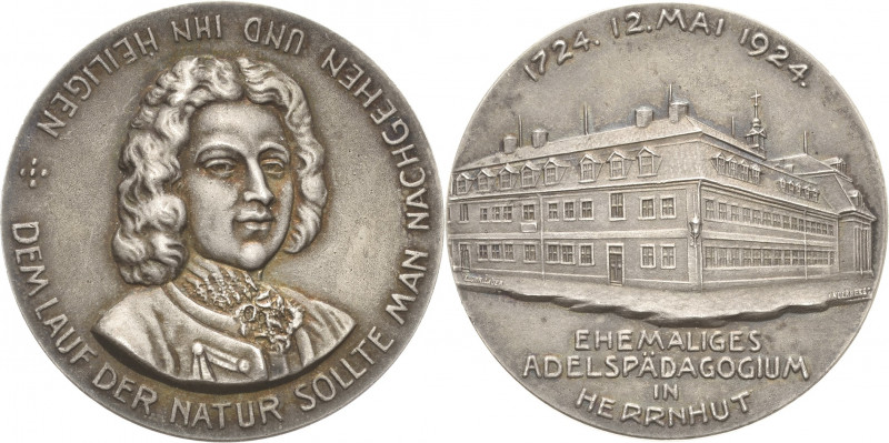 Herrnhut
 Silbermedaille 1924 (Lauer) 200-Jahrfeier des ehemaligen Adelspädagog...